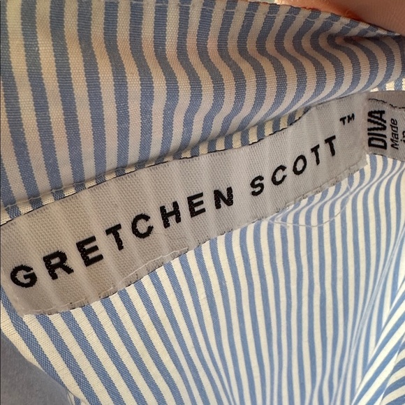 Gretchen Scott Designs Blue and White Striped Tunic - Picture 7 of 10